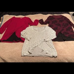 Motherhood maternity nursing shirt bundle
